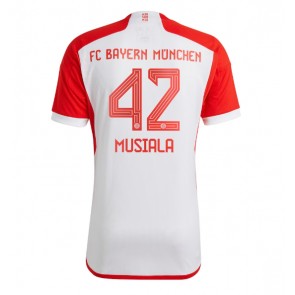 Bayern Munich Jamal Musiala #42 Domácí Dres 2023-24 Krátký Rukáv